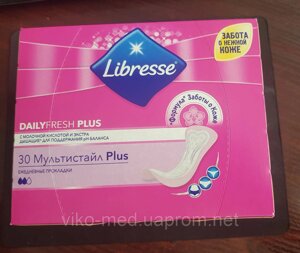 Щоденні гігієнічні прокладки Libresse Daily Fresh Multistyle, 30 шт.