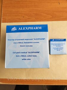 Пластир на бавовняній основі, білий колір, 2х500 (котушка) Алекс* в Києві от компании ТОВ «Вико-Мед»