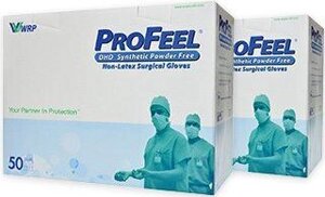 Рукавички хірургічні стерильні, неопудрені (неопренові) PROFEEL Synthetic р. 6,5, Профіл Синтетик *