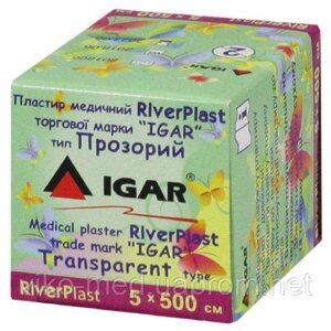 Пластир «RiverPLAST» 5х500 Тип «Прозорий» ІГАР в Києві от компании ТОВ «Вико-Мед»