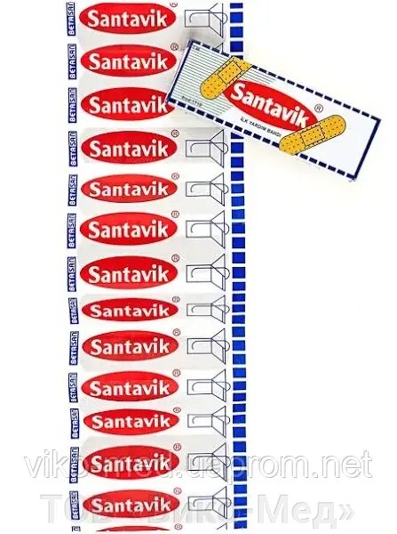 Пластир бактерицидний першої медичної допомоги на тканинній основі 7,2 см х 1,9 см N 10 PINNA (Сантавік) 7,2х1,9 * від компанії ТОВ «Віко-Мед» - фото 1