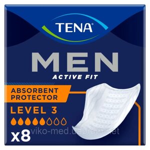 Урологічні вкладиші для чоловіків Tena Men Level 3 8 шт. (прокладки урологічні чоловічі)