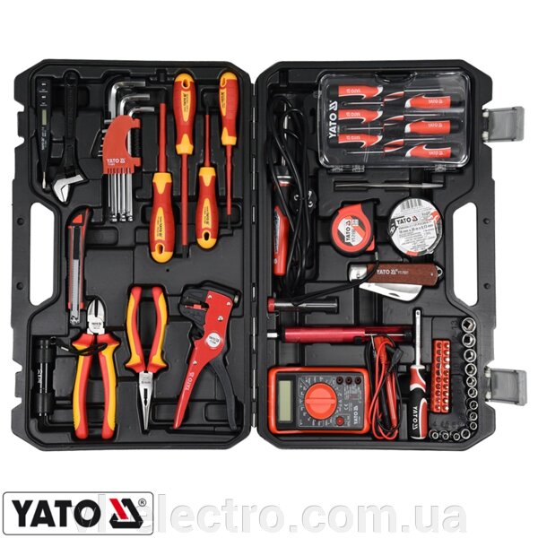 Набір інструментів електрика 68 шт Yato купити за ціною 6380 грн в