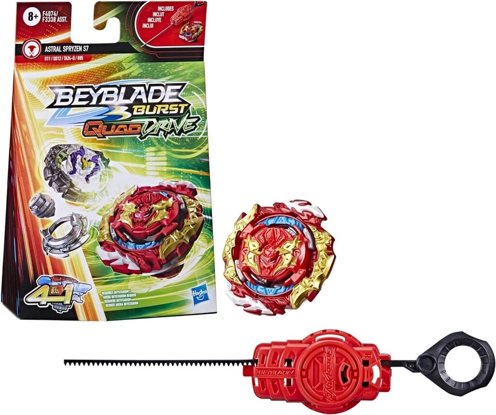 Бейблейд Кваддрайв Астрал Спрайзен С7 Beyblade Burst QuadDrive Astral Spryzen S7 Оригінал від компанії DiscoShop - фото 1