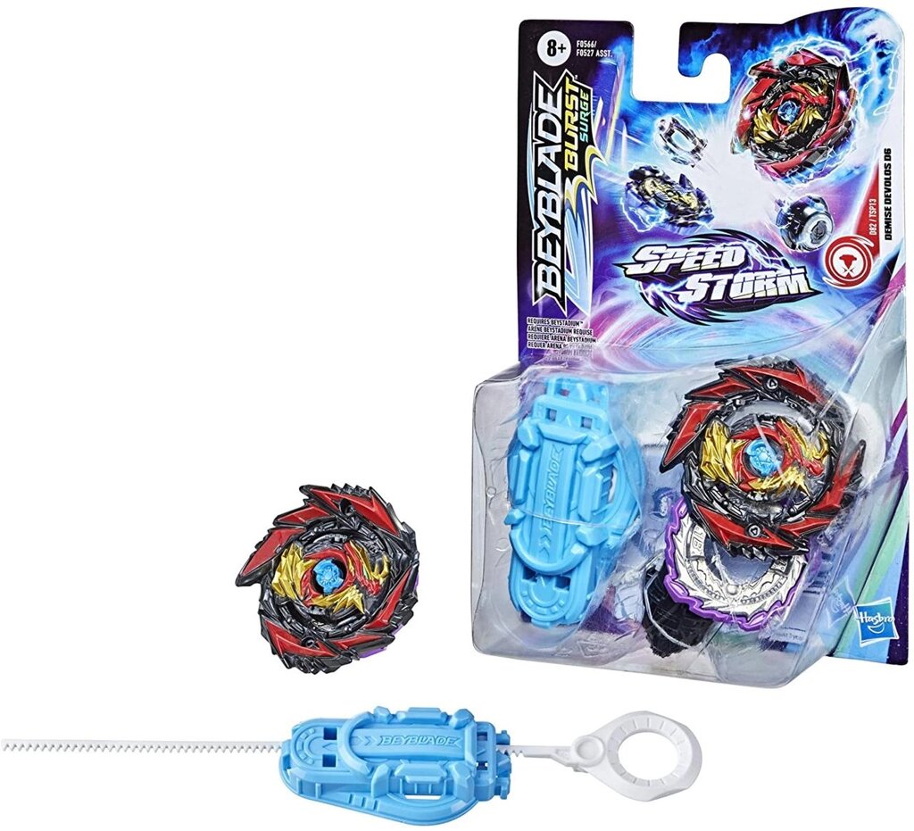 Бейблейд з пусковим пристроєм Деміс Деволос D6 BEYBLADE Demise Devolos D6 Оригінал Hasbro від компанії DiscoShop - фото 1