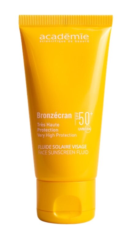 Cонцезахистний флюїд для обличчя UVA/UVB SPF 50+ Academie Bronzecran Face Sunscreen Fluid SPF 50+ 50 мл від компанії DiscoShop - фото 1