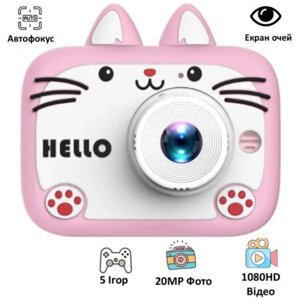Дитячий фотоапарат X900 Kitty рожевий