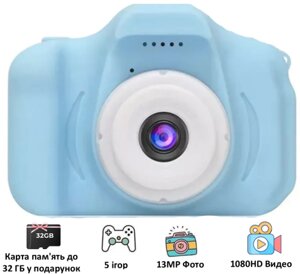 Дитячий фотоапарат ET004 (блакитний / рожевий)