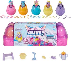 Ігровий набір Хетчималс Елайв з 5 мініфігурками Hatchimals Alive Egg Carton