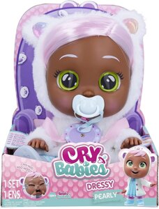 Інтерактивна Лялька Cry Babies Dressy Pearly Пупс Перлі Перлина з волоссям Плакса