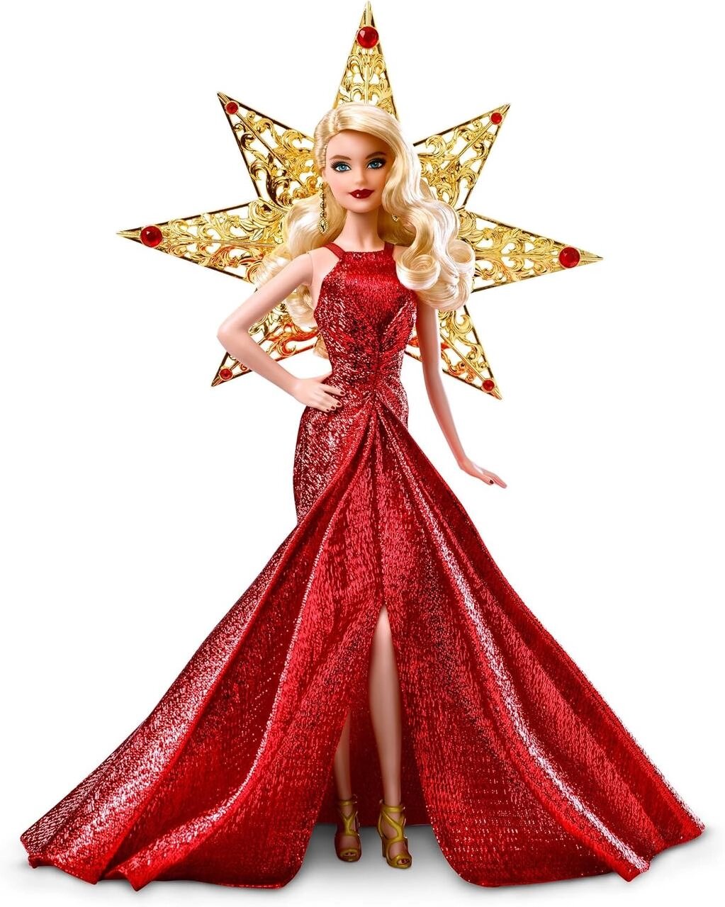 Колекційна Лялька Барбі Святкова 2017 Barbie 2017 Holiday Blonde від компанії DiscoShop - фото 1