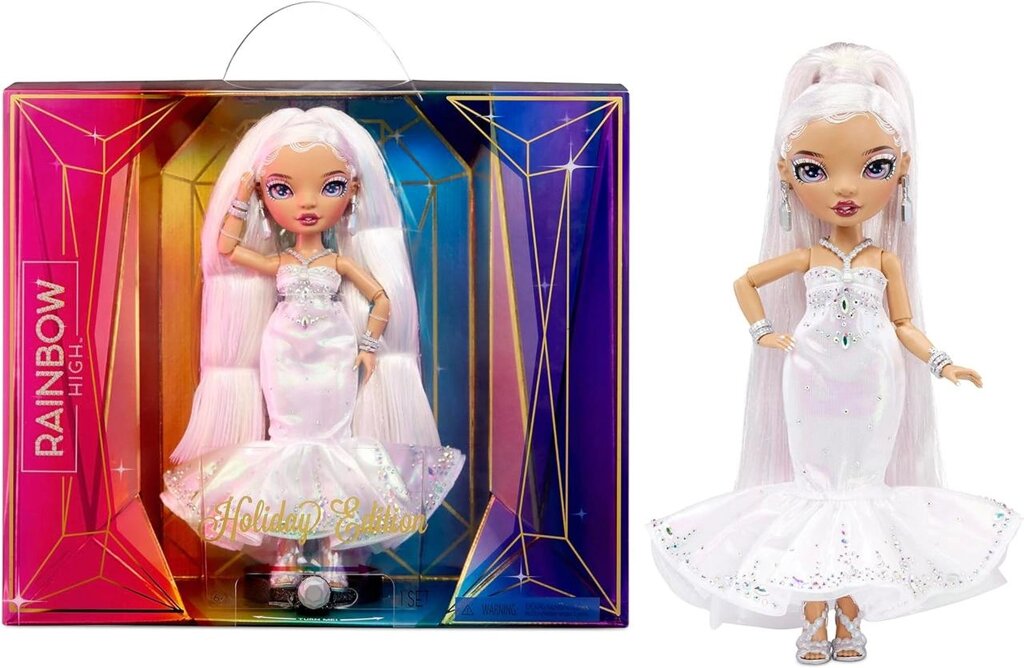 Колекційна лялька Рейнбоу Хай Роксі Гранд Rainbow High 2022 Holiday Edition Roxie Grand 582687EUC від компанії DiscoShop - фото 1