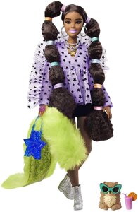 Лялька Барбі Модниця Екстра 7 Barbie Extra Shrug with Pet Pomeranian Оригінал