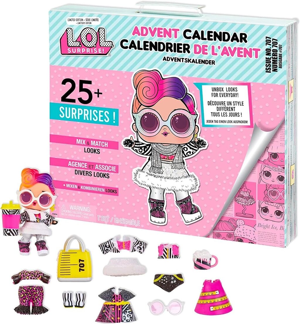 ЛОЛ Сюрприз Адвент Календар з колекційною лялькою LOL Surprise Advent Calendar 2022 від компанії DiscoShop - фото 1