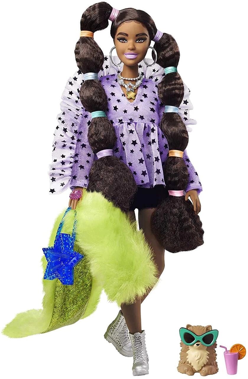 Лялька Барбі Модниця Екстра 7 Barbie Extra Shrug with Pet Pomeranian Оригінал від компанії DiscoShop - фото 1