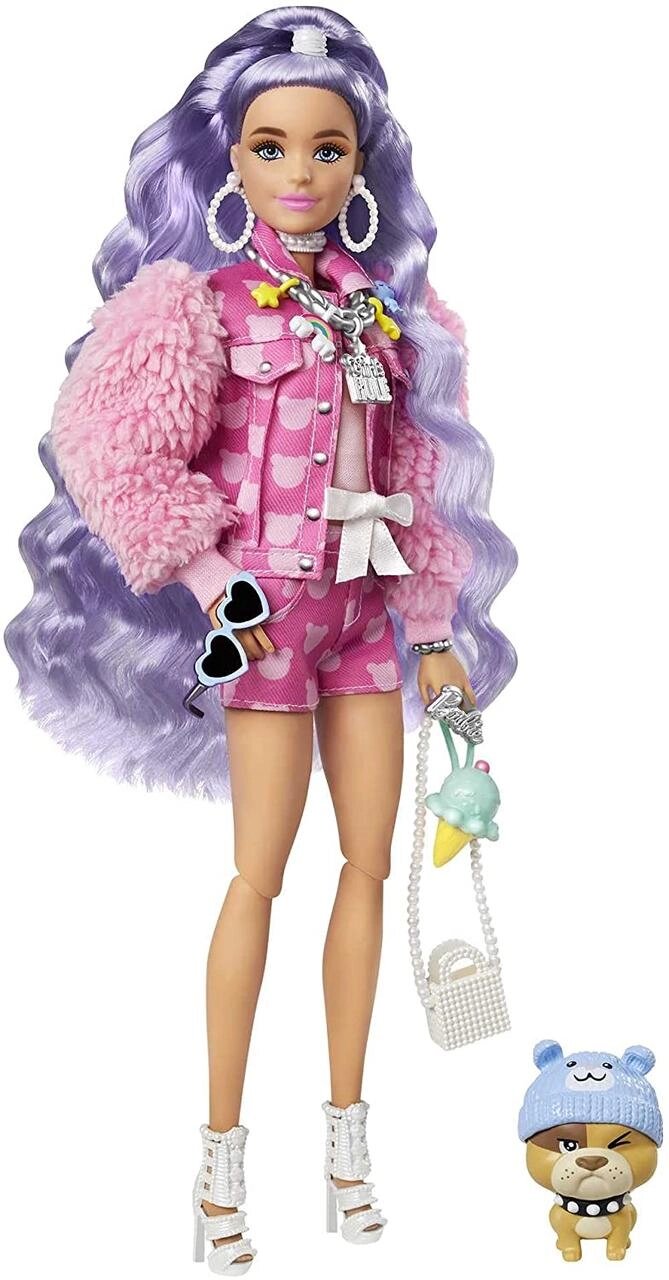 Лялька Барбі Модниця Міллі Екстра 6 з бузковим волоссям Barbie Extra 6 Fashion Doll Оригінал від компанії DiscoShop - фото 1
