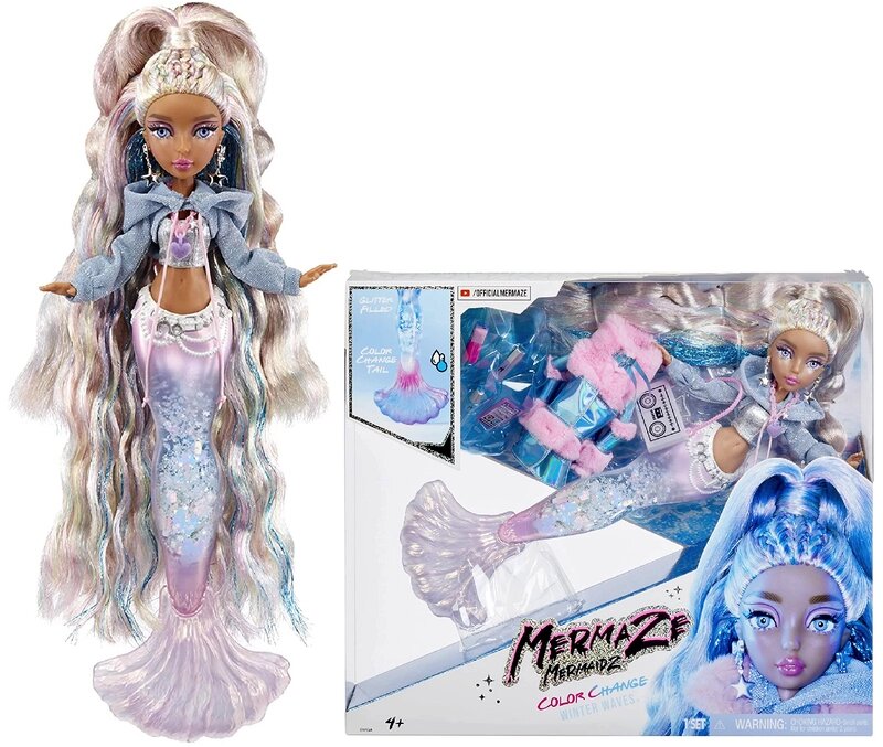 Лялька Мермейз Мермейд Русалка Кішико Зимова серія Mermaze Mermaidz Winter Waves Kishiko Mermaid 585435 від компанії DiscoShop - фото 1