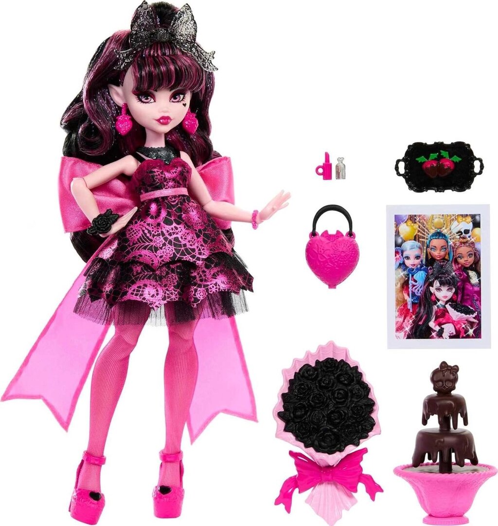 Лялька Монстер Хай Дракулаура Бал Монстрів Monster High Draculaura Monster Ball HNF68 Оригінал від компанії DiscoShop - фото 1