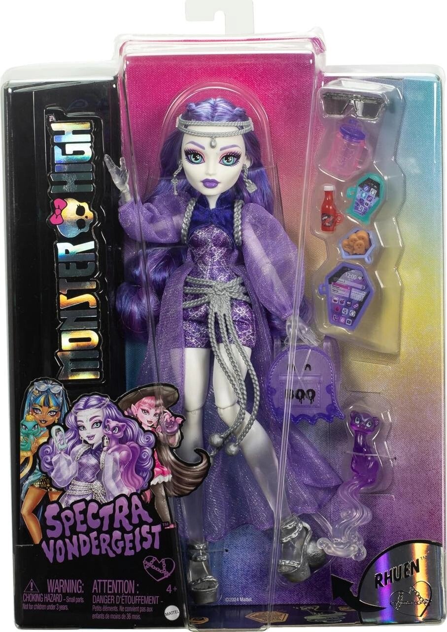 Лялька Монстер Хай Спектра Вондергейст з аксесуарами Monster High Spectra Vondergeist Оригінал HXH77 від компанії DiscoShop - фото 1