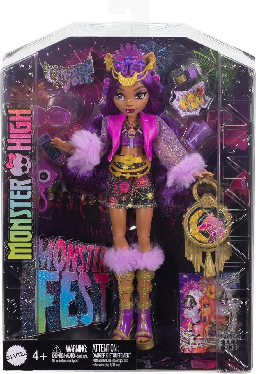 Лялька Monster High Monster Fest Clawdeen Wolf / Монстер Хай Клодін вульф Фестіваль монстрів з аксесуарами HXH80 від компанії DiscoShop - фото 1
