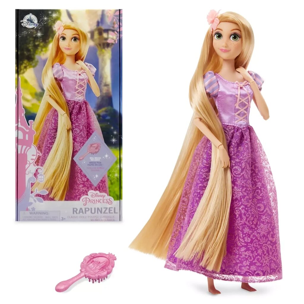 Лялька Рапунцель Класична з підвіскою Дісней Rapunzel Classic Оригінал від компанії DiscoShop - фото 1