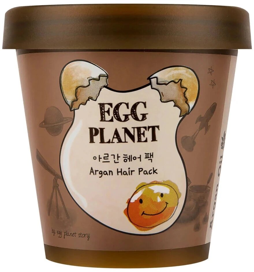 Маска для волосся з екстрактом яєчного жовтка та аргановим маслом Daeng Gi Meo Ri Egg Planet Argan Hair Pack 200 мл від компанії DiscoShop - фото 1