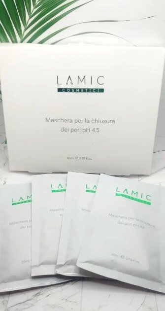 Маска для закриття пор Maschera per la chiusura dei pori Lamic cosmetici pH 4.5 80 мл від компанії DiscoShop - фото 1