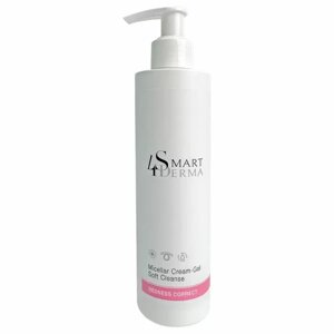 Міцелярний крем-гель для чутливої та куперозної шкіри Smart4Derma Micellar Cream-Gel Soft Cleanse 250 мл