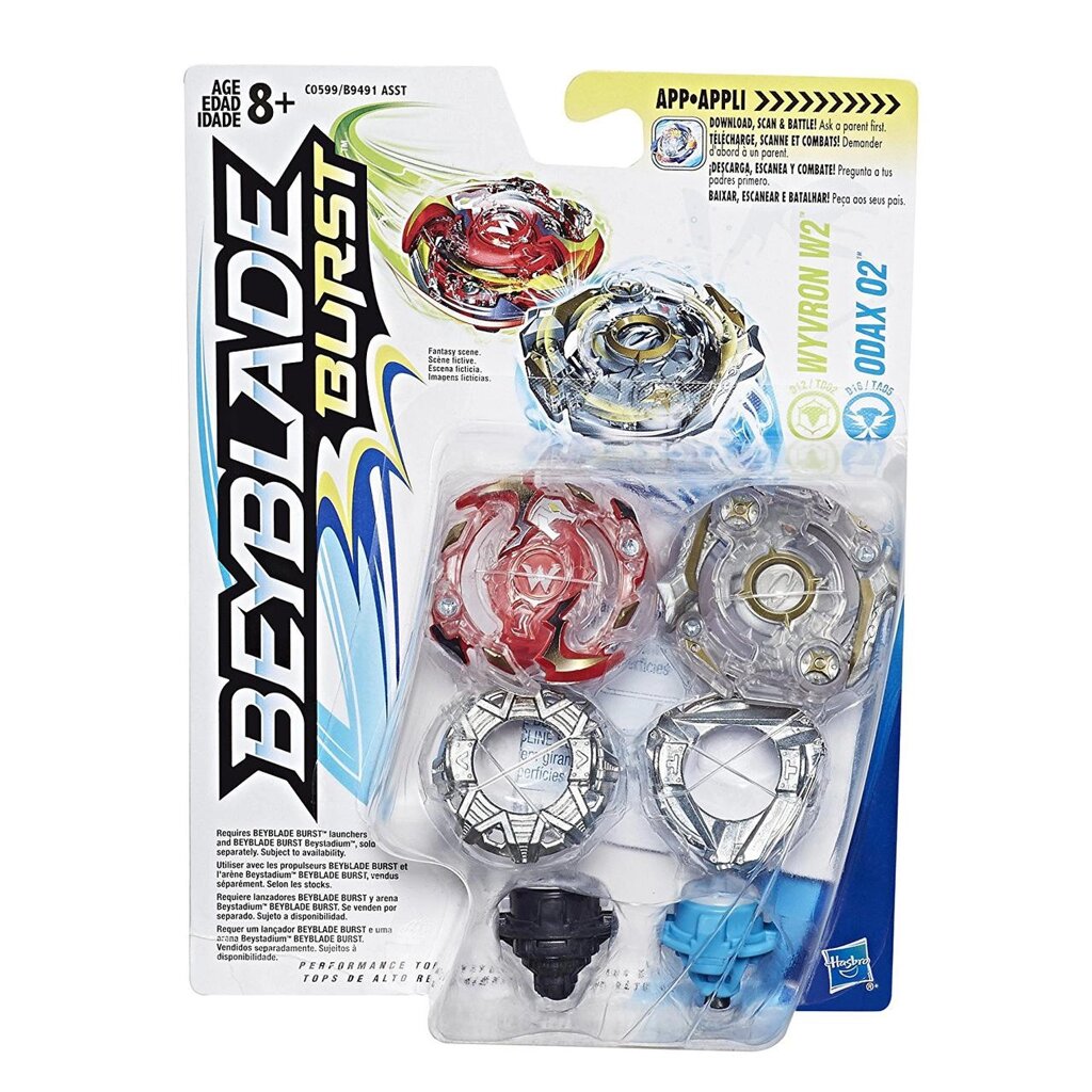 Набір Бейблейдів Вайврон В2 і Одакс О2 Beyblade Burst Dual Pack Wyvron W2 and Odax O2 Оригінал Hasbro від компанії DiscoShop - фото 1