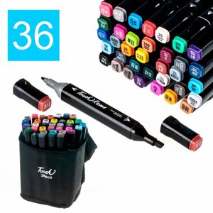 Набір маркерів для малювання Touch 36 шт. уп. двосторонні професійні фломастери для художників
