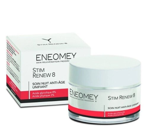 Нічний антивіковий крем із гліколевою кислотою 8% Eneomey Stim Renew 8 Anti-aging Radiance Night Cream 50 мл від компанії DiscoShop - фото 1