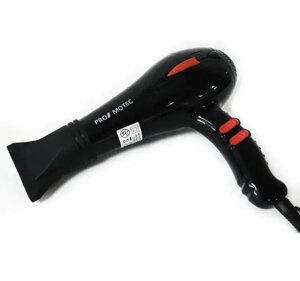 Професійний фен для сушіння та укладання волосся 3000W Promotec PM-2308 Чорний