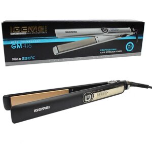 Праска - плойка вирівнювач для волосся Gemei GM-416 потужність 35 Вт