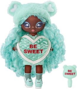 М'яка лялька На На Cюрприз Синтія Світс Na Na Na Surprise Heart-Shaped Cynthia Sweets — Mint Teddy Bear