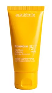 Cонцезахистний флюїд для обличчя UVA/UVB SPF 50+ Academie Bronzecran Face Sunscreen Fluid SPF 50+ 50 мл