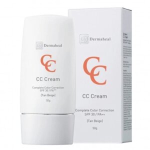 СС-крем з зволожуючим, тонуючим та сонцезахисним ефектами Dermaheal CC Сream SPF 30 Tan Beige 50 мл