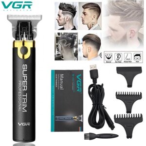 Професійна машинка для стрижки волосся, бороди, вусів VGR V-082 з насадками