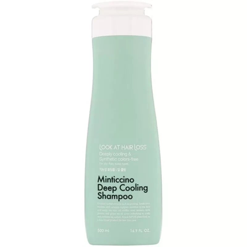 Шампунь проти випадіння волосся та лупи Daeng Gi Meo Ri Look At Hair Loss Minticcino Deep Cooling Shampoo 500 мл від компанії DiscoShop - фото 1