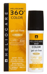 Тональний сонцезахисний гель Cantabria Heliocare 360 Color Gel Oil-Free Sunscreen SPF 50+ Pearl
