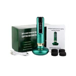 Вакуумний антицелюлітний масажер для тіла масаж гуашшю Cupping Massager GREEN