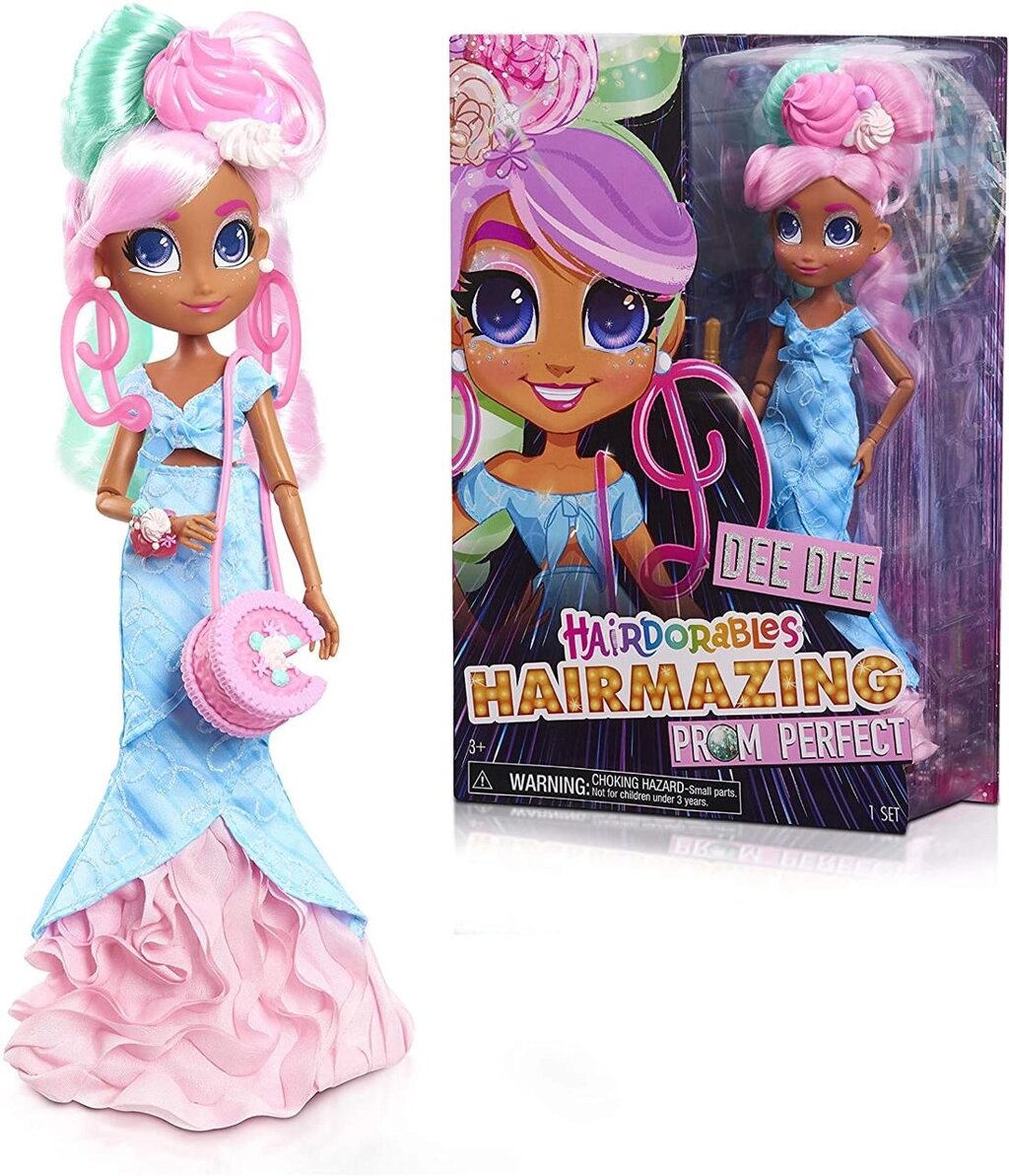 Велика Лялька Хердораблс Ді Ді Ді Приголомшливий випускний Hairdorables Hairmazing Prom Perfect Dee Dee Оригінал від компанії DiscoShop - фото 1