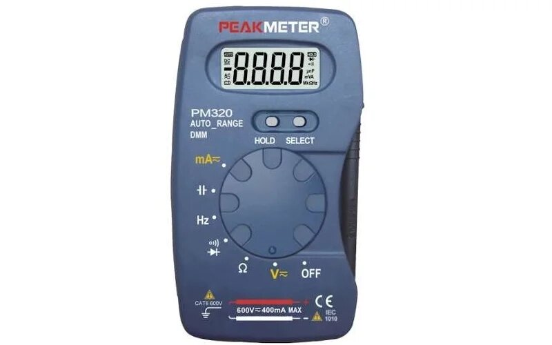 Цифровий кишеньковий мультиметр з функцією вимірювання ємності і частоти PM320 PROTESTER від компанії АвтоСпец - фото 1