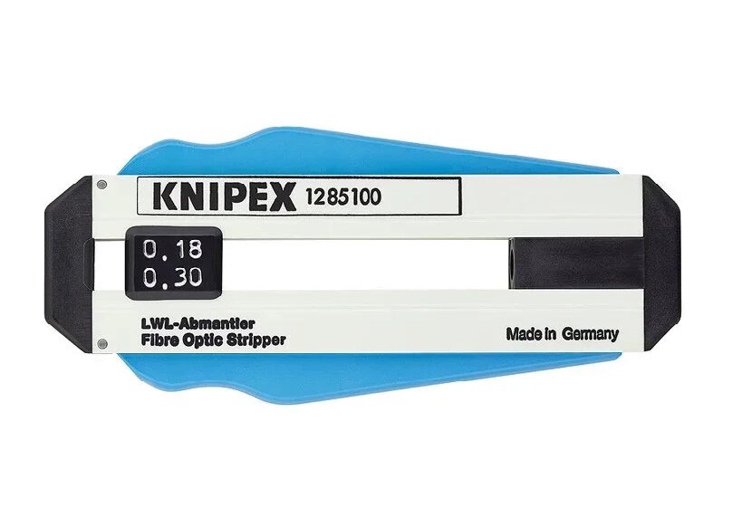 Інструмент для зняття ізоляції з оптоволоконного кабелю - Knipex 12 85 100 SB від компанії АвтоСпец - фото 1