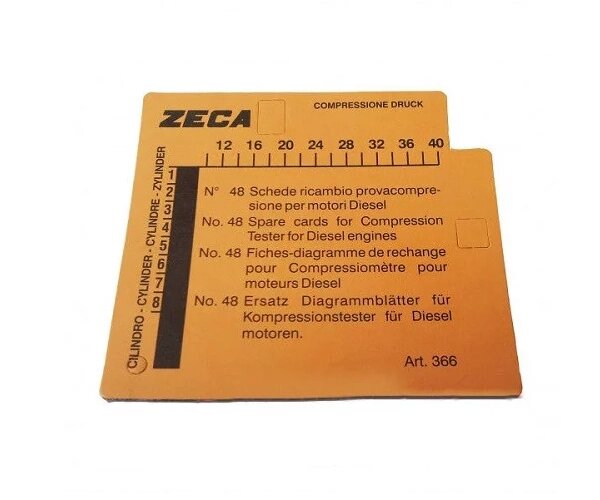 Комплект карточок для дизельного компрессометра від компанії АвтоСпец - фото 1