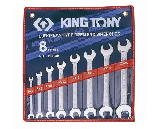 Набір ключів комбінованих 8 шт. (6-22 мм) KING TONY від компанії АвтоСпец - фото 1