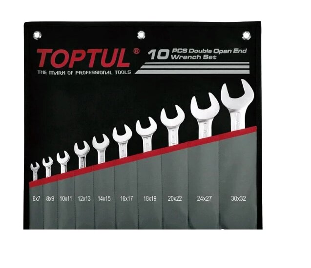 Набір комбінованих ключів 10 шт. 6-32 GPCJ1001 TOPTUL від компанії АвтоСпец - фото 1