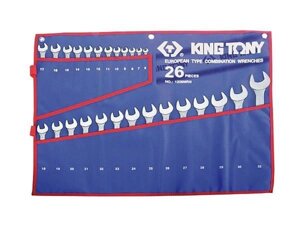 Набір ключів комбі 26 шт. (6-32 мм) KING TONY
