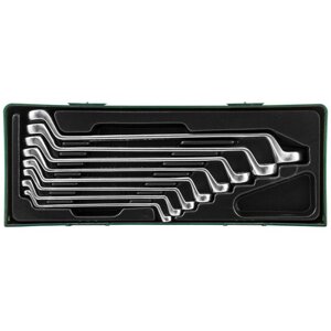 Набор ключей накидных 75-гр, 6-22 мм, ложемент в пластиковом кейсе W23108SP Jonnesway