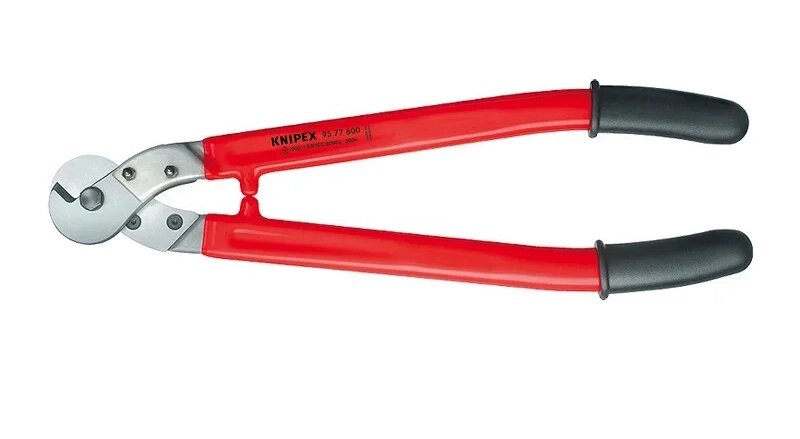 Ножиці для різання дротяних тросів і кабелів 1000V 600 мм - Knipex 95 77 600 - характеристики