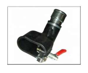 Filcar BGA-75-PM - Овальний гумова насадка для подвійний вихлопної труби для шланга 75 мм